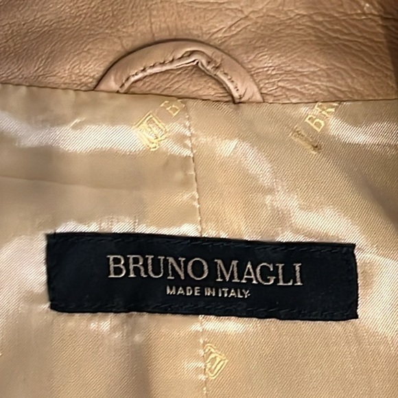 BRUNO MAGLI 100%Leather buttery soft,Latte color, lightweight,sz 46 Italy/L US - Picture 4 of 17